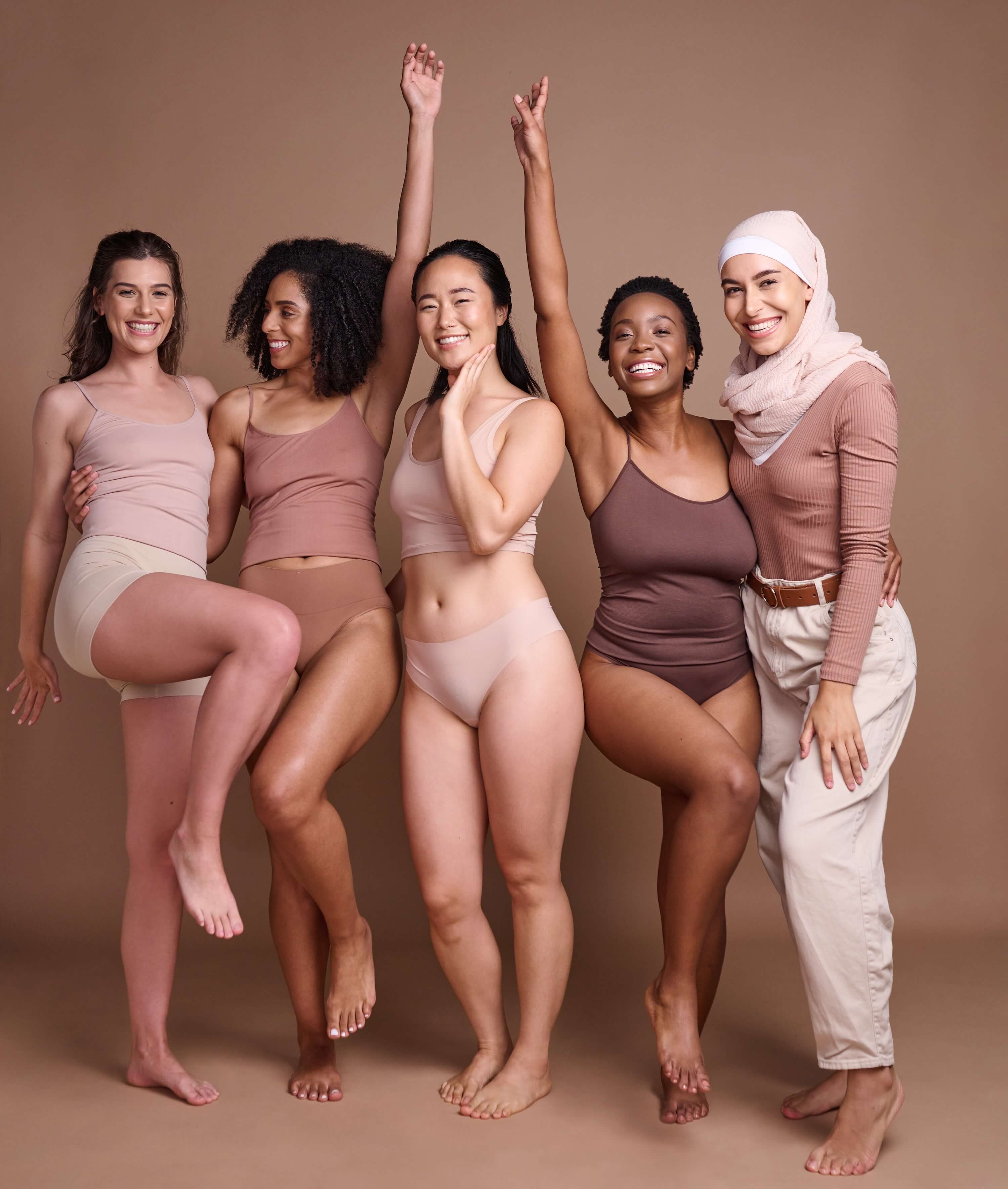 Photo of diverse women celebrating